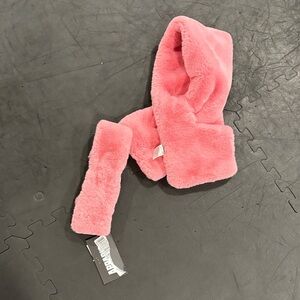 Pink Fuzzy Scarf and headband